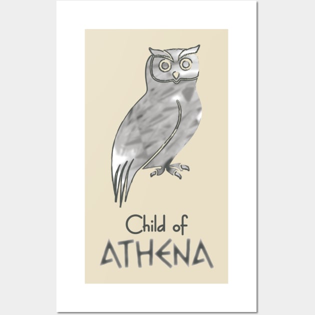 Child of Athena – Percy Jackson inspired design Wall Art by NxtArt